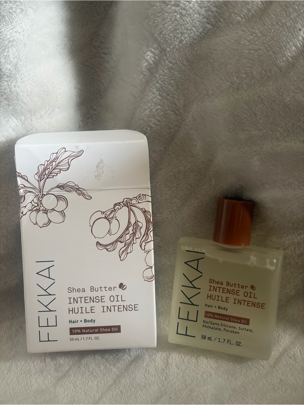 FEKKAI Shea Butter Intense Oil for Hair + Body - Full Size 50 ml/1.7 oz In Box